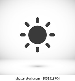 Sun vector icon. Ecology concept