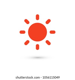 Sun vector icon. Ecology concept