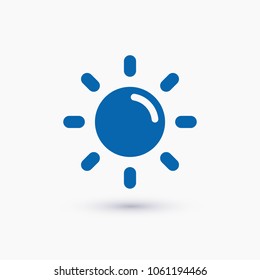 Sun vector icon. Ecology concept
