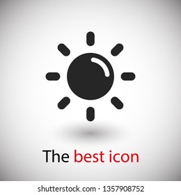 Sun vector icon. Ecology concept