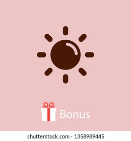 Sun vector icon. Ecology concept