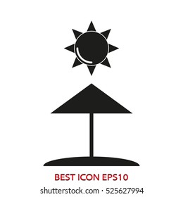 sun, vector icon, eps10