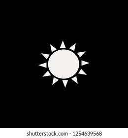 sun vector icon. flat sun design. sun illustration for graphic 