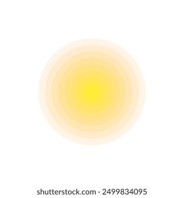Sun vector icon. Sun with halftone vector. Sun rays vector. Sun simple icon.