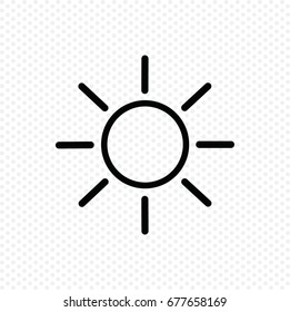 Sun vector Icon. vector illustration.