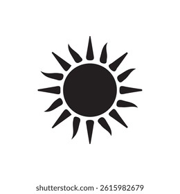 Sun vector icon illustration eps 10