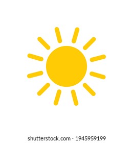 Sun vector icon illustration sign