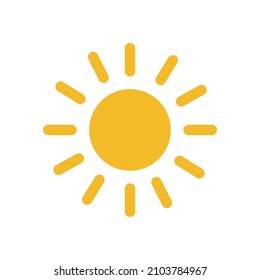 Símbolo de ilustración de icono del vector de Sun