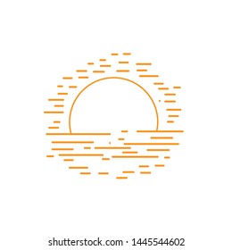 Sun vector icon inside square speech bubble