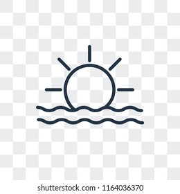 Sun vector icon isolated on transparent background, Sun logo concept