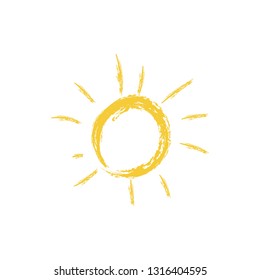 Sun vector icon. Sun line vector icon