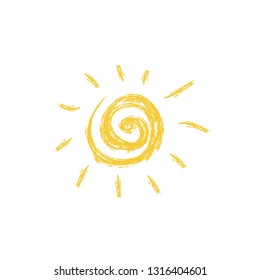 Sun vector icon. Sun line vector icon