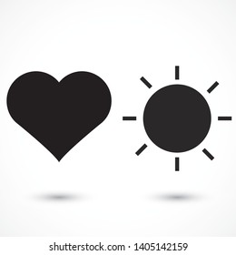 Sun Vector icon . Lorem Ipsum Illustration design