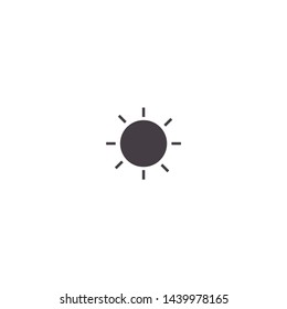 Sun Vector icon . Lorem Ipsum Illustration design