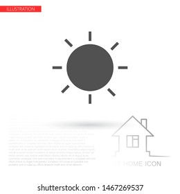 Sun Vector icon . Lorem Ipsum Illustration design