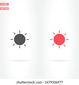 Sun Vector icon . Lorem Ipsum Illustration design