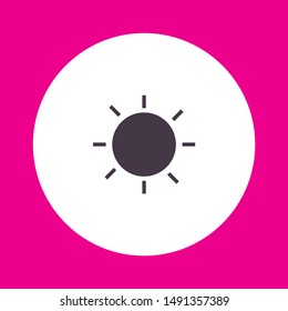 Sun Vector icon . Lorem Ipsum Illustration design