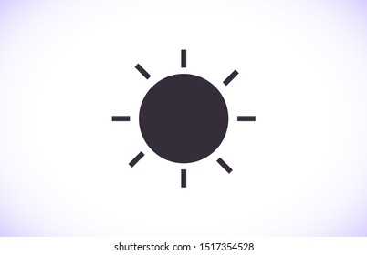 Sun Vector icon . Lorem Ipsum Illustration design