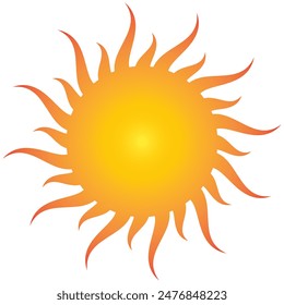 Icono de Vector solar sobre fondo blanco. Ilustración vectorial.