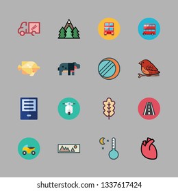 sun vector icon set