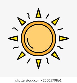 Sun Vector Icon Sign Icon Vector Illustration For Personal And Commercial Use... Clean Look Trendy Icon...