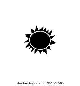 sun vector icon. sun sign on white background. sun icon for web and app