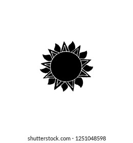 sun vector icon. sun sign on white background. sun icon for web and app