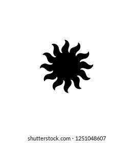 sun vector icon. sun sign on white background. sun icon for web and app
