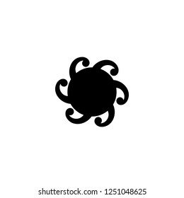 sun vector icon. sun sign on white background. sun icon for web and app
