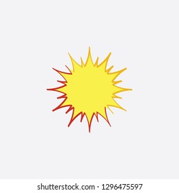 sun vector icon solar energy symbol 