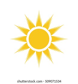 Shinny Sun Image Vector Icon Stock Vector (Royalty Free) 189378644