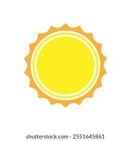 Sun vector icon. Summer illustration sign. hot symbol or logo.