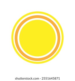 Sun vector icon. Summer illustration sign. hot symbol or logo.