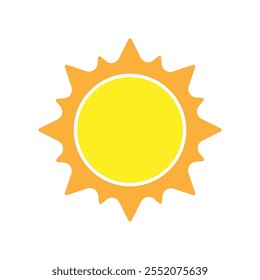 Sun vector icon. Summer illustration sign. hot symbol or logo.