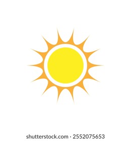 Sun vector icon. Summer illustration sign. hot symbol or logo.