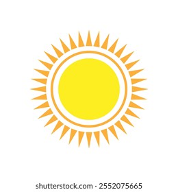 Sun vector icon. Summer illustration sign. hot symbol or logo.