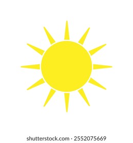 Sun vector icon. Summer illustration sign. hot symbol or logo.