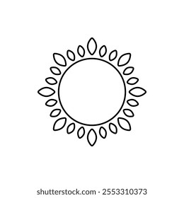 Sun vector icon. Summer illustration sign. hot symbol or logo.