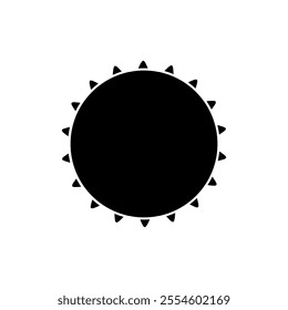 Sun vector icon. Summer illustration sign. hot symbol or logo.