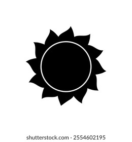 Sun vector icon. Summer illustration sign. hot symbol or logo.