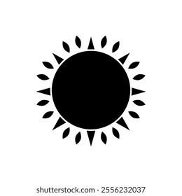 Sun vector icon. Summer illustration sign. hot symbol or logo.