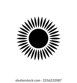 Sun vector icon. Summer illustration sign. hot symbol or logo.