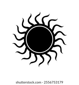 Sun vector icon. Summer illustration sign. hot symbol or logo.