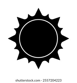 Sun vector icon. Summer illustration sign. hot symbol or logo.
