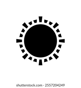 Sun vector icon. Summer illustration sign. hot symbol or logo.