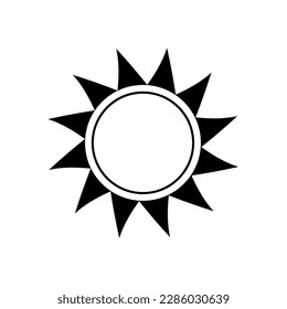 Sun vector icon, Sun symbol design