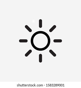 Sun vector icon in trendy flat style