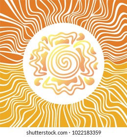 Sun. Vector illustration