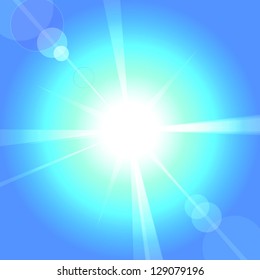 Sun. Vector illustration.