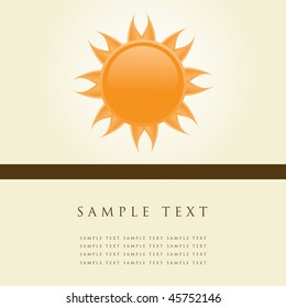 Sun. Vector illustration.